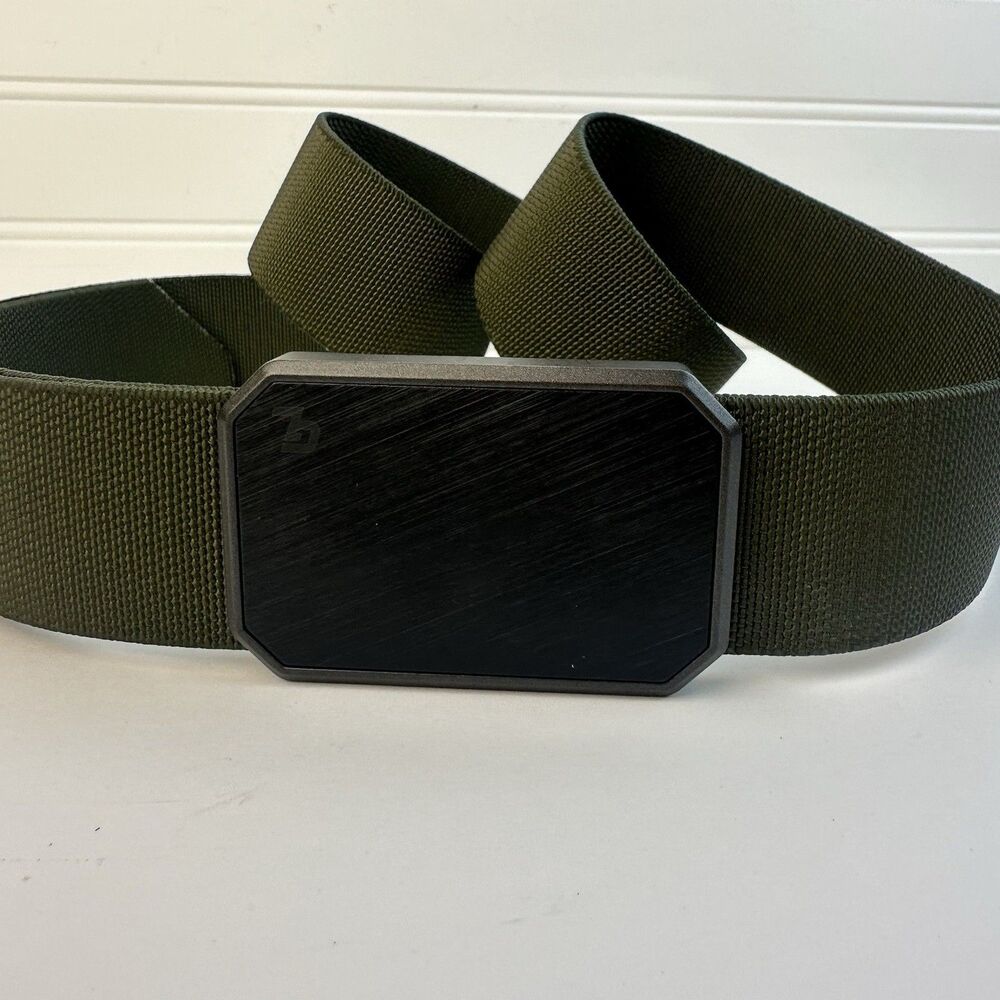 Groove Life Belt Snap-Tech Magnetic Buckle Olive Green Tactical Size Medium